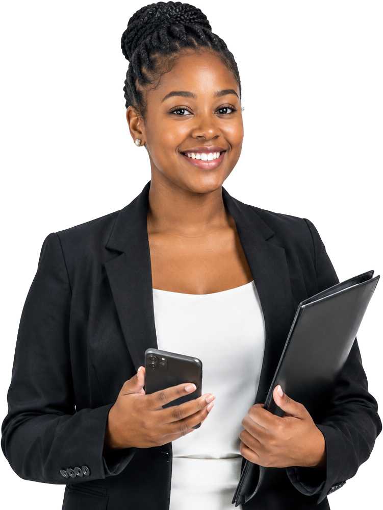 A young professional ready for her new role